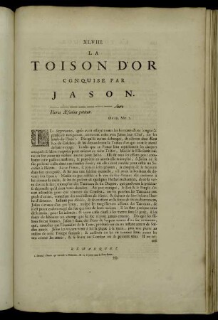 XLVIII. La Toison D'Or Conquise Par Jason