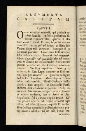 XLII-L, Caput I-VI