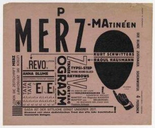 Merz-Matinee (rote Version), [Hannover]