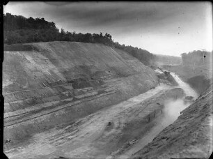 Maulbronn, Bf, Tunnel- Umgehungskurve im Bau