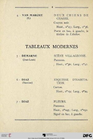 Tableaux Modernes (Nr. 5-12)