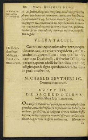 Caput XXI. De Sacerdotibus militaribus Germanorum.