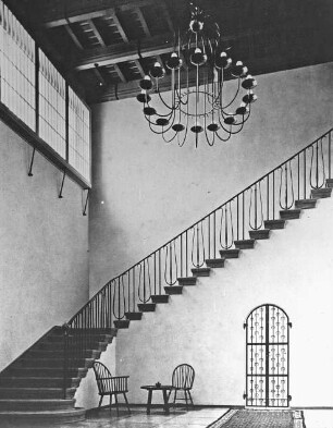 Kleinmachnow, Neue Hakeburg, treppenhaus im Gästeflügel; Gutshaus für Dietloff von Hake; Bodo Ebhardt