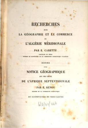 Exploration Scientifique De L'Algérie Pendant Les Années 1840, 1841, 1842. 2