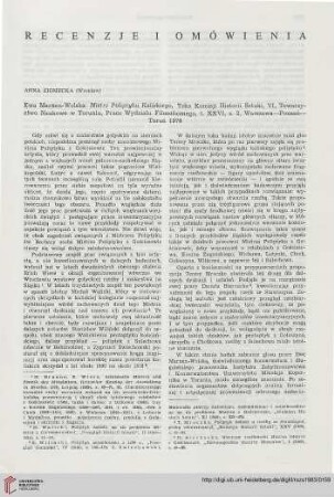 Ewa Marxen-Wolska, "Mistrz Poliptyku Kaliskiego", Teka Komisji Historii Sztuki, VI Towarzystwo Naukowe w Toruniu (1976)