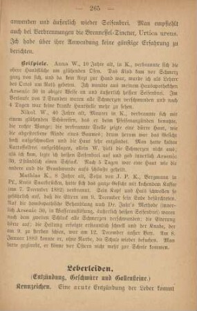 Leberleiden (Entzündung, Geschwüre und Gallensteine)