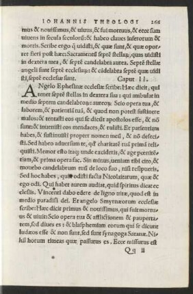 [falsch eingebundenes Bl. Qqii: Apocalypsis Beati Iohannis Theologi]