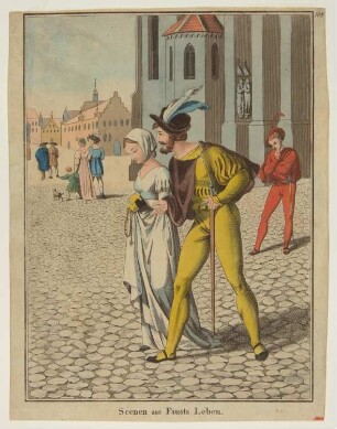 Faust trifft Gretchen nach dem Kirchgang