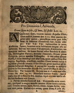 Conciones In Dominicas & Festa Totius Anni : Apostolico Spiritu dictae facilique methodo concinnatae, 1. In Dominicas & Festa mobilia