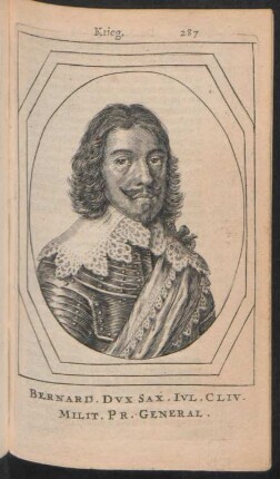 Bernard. Dux Sax. Iul. Cliv. Milit. Pr. General