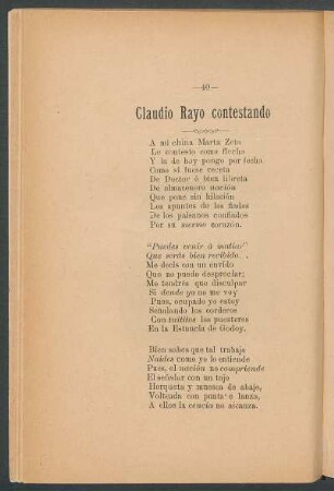 Claudio Rayo contestando