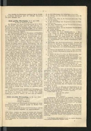Fünfte ordentliche Versammlung, am 26. Juni 1886