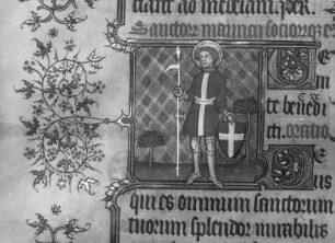 Missale des Simon Renoul — Ausschnitt: Heiliger Mauritius, Folio 245 verso