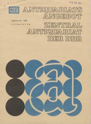 Nr. 1259: Orientalia