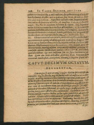 Caput Decimum Octavum.