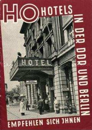 Werbe- und Informationsheft über die HO-Hotels in der DDR