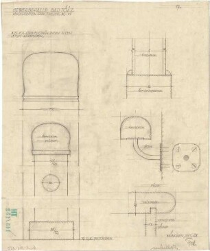 Fischer, Theodor; Bad Tölz (Bayern); Gewerbehalle - Treppe (Details)