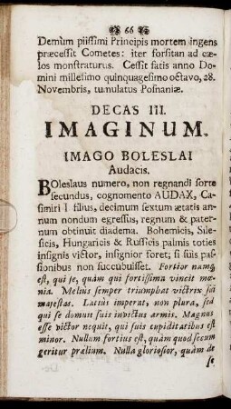 Decas III. Imaginum.