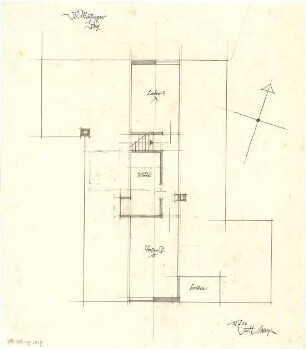 Gsaenger, Gustav; Lenggries (Bayern); Landhaus Dr. Mulfinger, Landhaus Joedicke - Landhaus Mulfinger (Grundriss)
