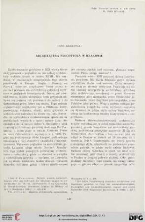 20: Architektura neogotycka w Krakowie