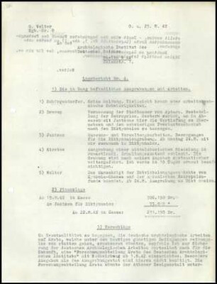 G. Welter, Lagebericht Nr. 4