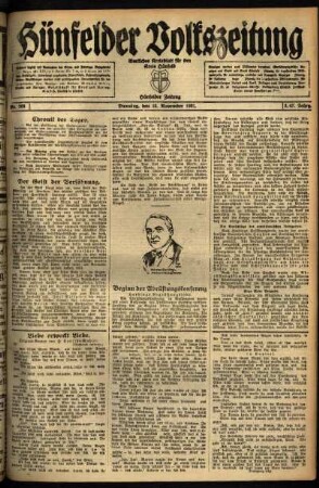 Ausgabe vom Dienstag, den 15. November 1921.