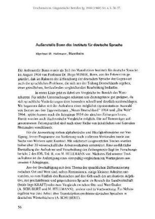 Außenstelle Bonn des Instituts für deutsche Sprache