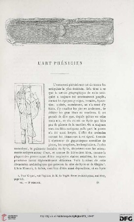 2. Pér. 7.1873: L' art phénicien, [1]