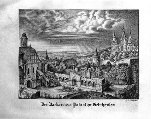 Der Barbarossa Palast zu Gelnhausen