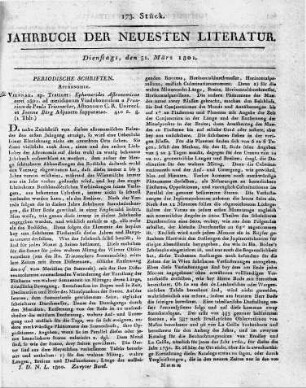 1801-03-31 : 173. Stück