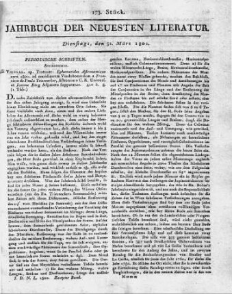 1801-03-31 : 173. Stück