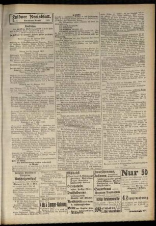 Zweite Ausgabe vom Mittwoch, den 19. Februar 1913.