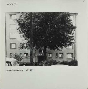 Fotografie: Leuschnerdamm 1, um 1981
