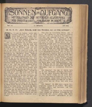 Heft 10. 17. Jahrgang. Juli 1915