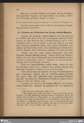 LV. Firnissen und Retouchiren der fertigen Gelatine-Negative