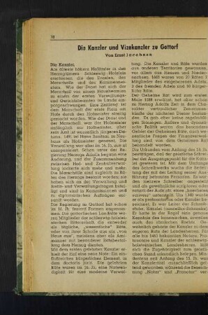 Die Kanzler und Vizekanzler zu Gottorf