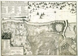 WHK 13 Spanischer Sukzessionskrieg 1701-1713 bis zum Frieden von Rastatt: Plan der Belagerung von Ostende, 1706