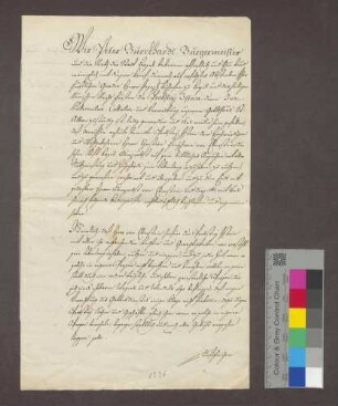 Bürgermeister und Rat zu Basel übertragen dem Freiherrn Christian von Eberstein die Propstei zu Istein.