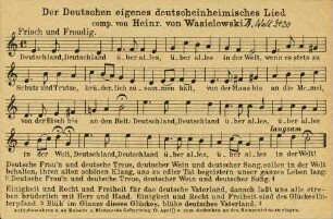 Der Deutschen eigenes deutscheinheimisches Lied