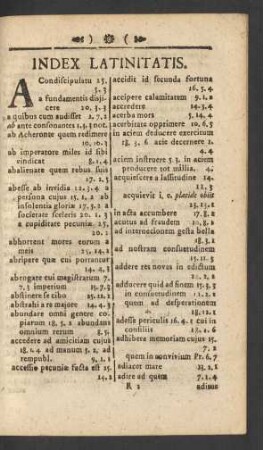 Index Latinitatis