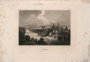 Ansicht von Zwickau, Stahlstich, 1848 : Zwickau / B. Metzeroth sc. - Hildbh. : Kunstanst. d. Bibliogr. Inst. , [1848]. - 1 Kunstbl. : Stahlst. ; 15 x 10 cm