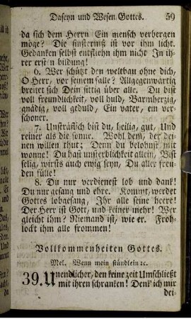 Vollkommenheiten Gottes.