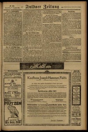 Zweite Ausgabe vom Donnerstag, den 15. Dezember 1921.