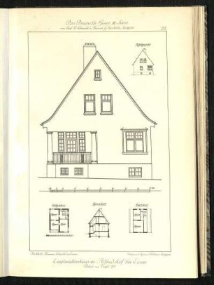 Einfamilienhaus in Alfredshof bei Essen, Details zu Tafel 23.