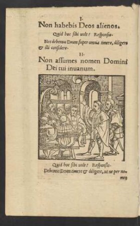 II. Non assumes nomen Domini Dei tui invanum.