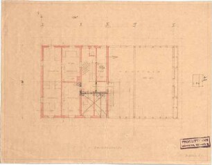 Littmann, Max; Bocksberg; Hofgut, Stallgebäude - Grundriss DG