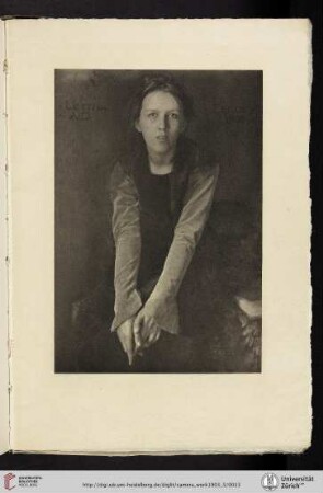 [Clarence H. [Hudson] White, I. Letitia Felix, photogravure from original negative]