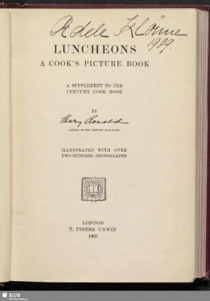 Luncheons : a cook's picture book