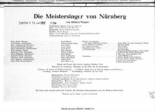 Die Meistersinger von Nürnberg