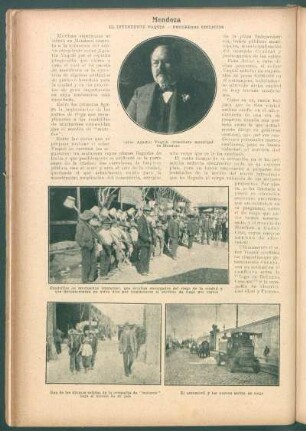 Mendoza - El intendente Vaquié.- Progresos edilicios